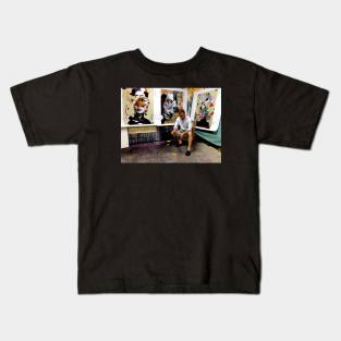 Studio with deconstructed prints Kids T-Shirt